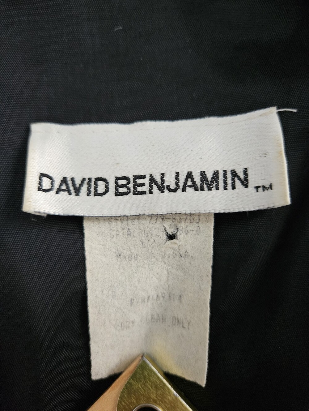 Vintage David Benjamin Houndstooth Blazer 12 L Large Double Breasted Academia - Picture 6 of 16